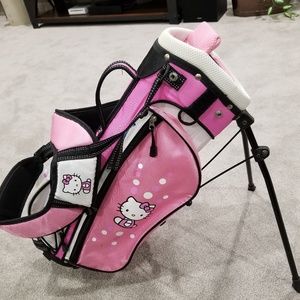SOLD Hello Kitty Youth Golf bag with stand